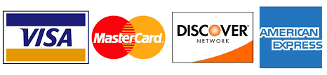 accepted credit cards mastercard visa discover amex